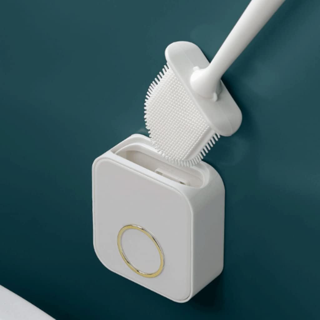 PEKJI Modern Silicone Bristles Toilet Brush with Holder