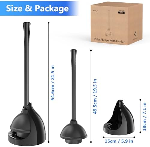 LOVLOY 2-in-1 Toilet Plunger and Brush Set