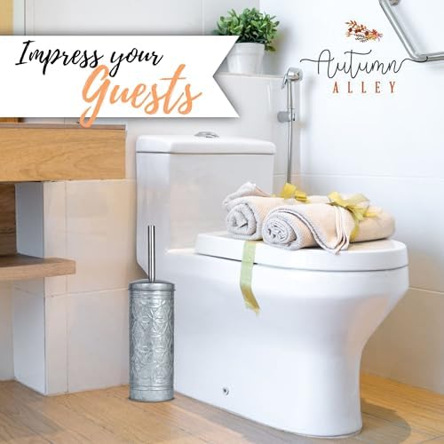 Autumn Alley Rustic Toilet Brush Set with Holder