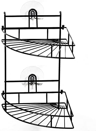 FINANCIALLY LIT LKOP 2 Tier Metal Shower Corner Shelf