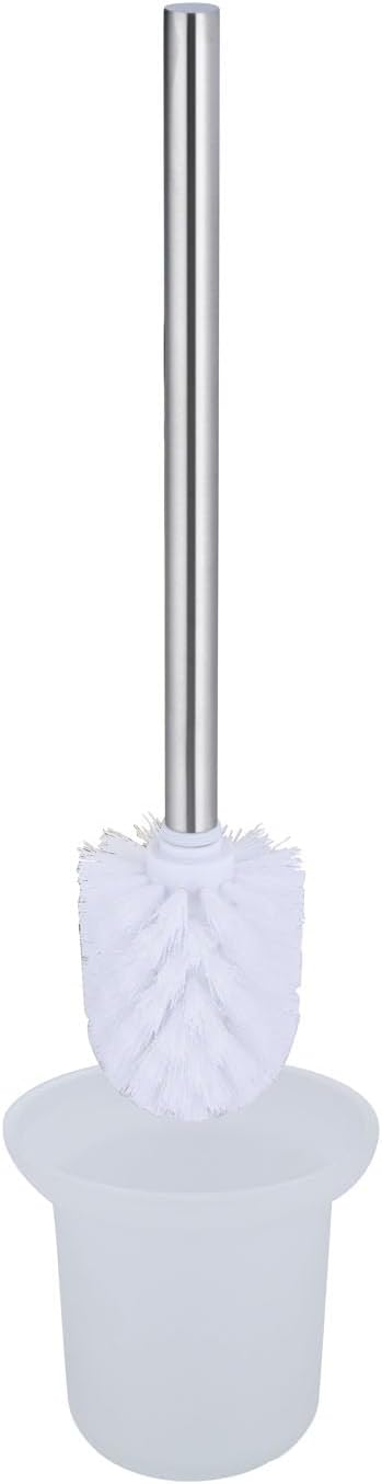 XVL Toilet Brush with Holder Frosted Glass Stainless Steel