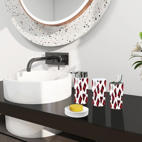 Boho Christmas Bathroom Accessory Set 6 Piece 1