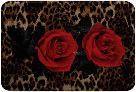 SGYDW Cheetah Print Bath Mat 24x16 Inch