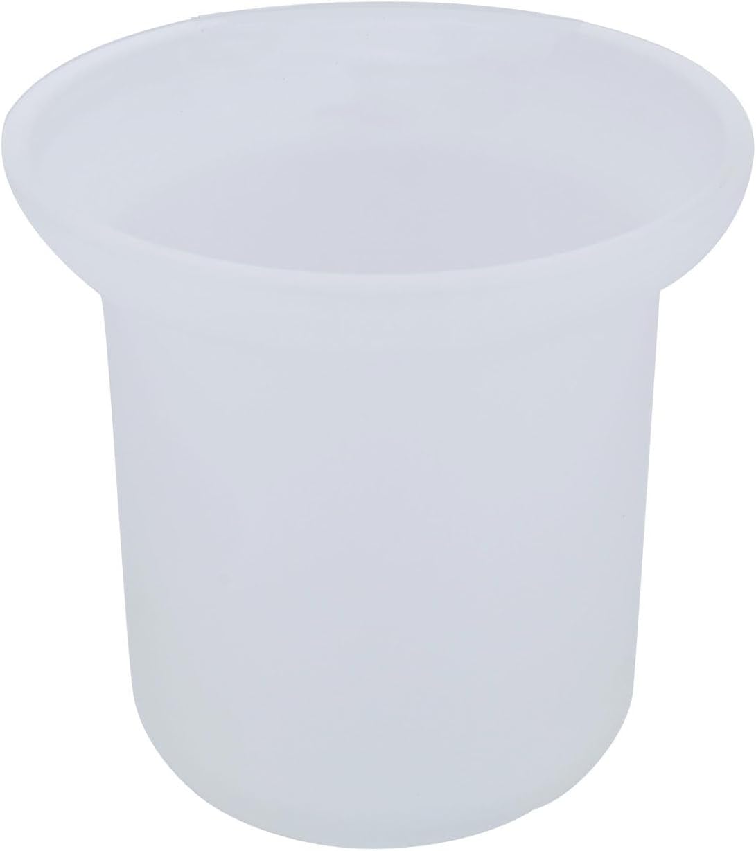 XVL Toilet Brush with Holder Frosted Glass Stainless Steel