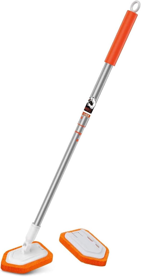 WnewTools 51 Floor Scrubber with Squeegee Brush