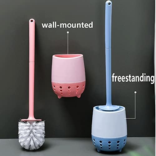 GYDMEG Toilet Brush with Holder Deep Cleaning Wall Mounted Quick Drying 360 Cleaning