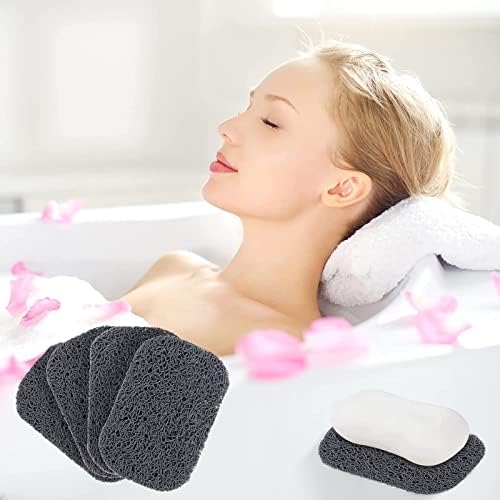 4PCS Bar Soap Saver Holder Grey Kitchen Bathroom