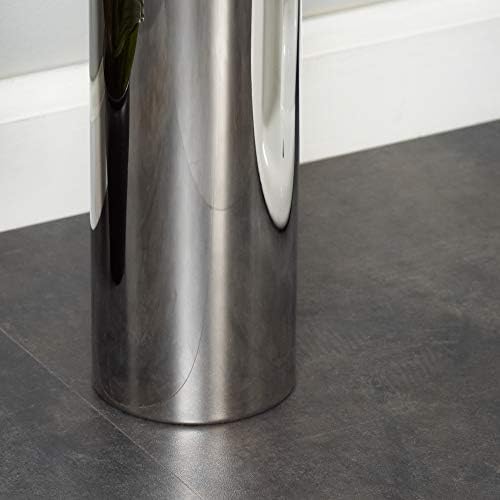 Zenna Home Toilet Brush Holder Set with Stainless Steel Brush