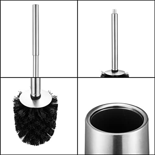 Brushed 304 Stainless Steel Toilet Brush Set with Holder