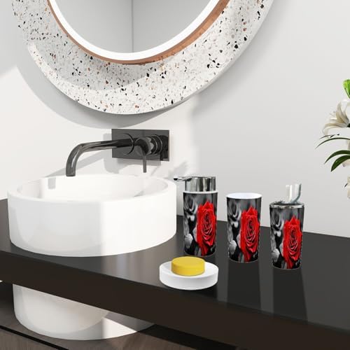Bathroom Accessory Set 6 Piece Modern Boho Design