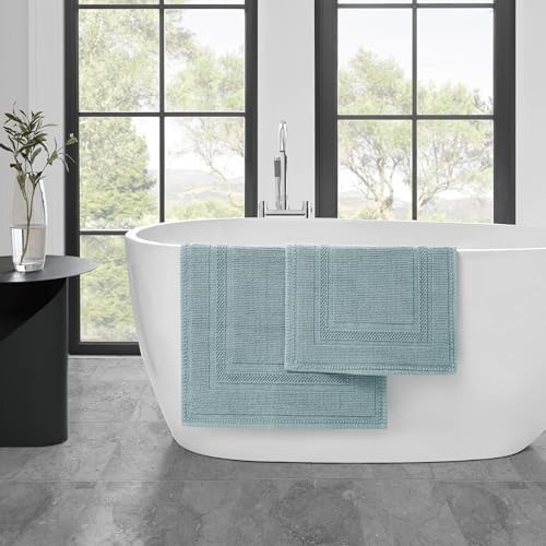 Jean Pierre Cotton Stonewash Racetrack Bath Rug Set