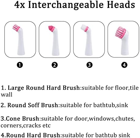 SOARING 4-in-1 Electric Toilet Brush with Cordless Motor