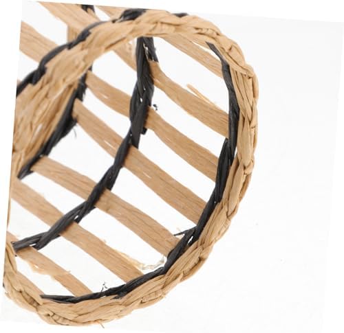 Hoement Woven Straw Cup Sleeve Holder for Glass and Plastic Bottles 1
