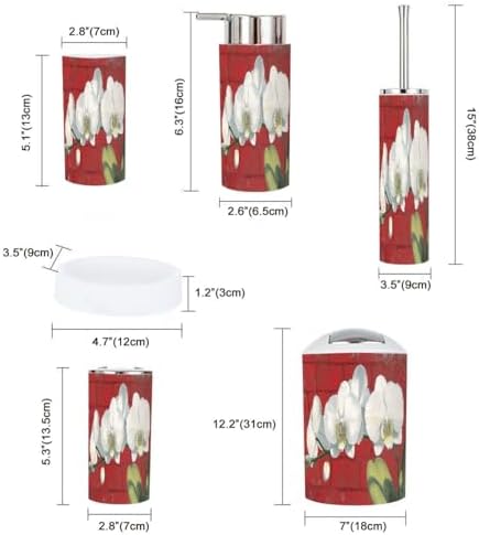 TRANQDEHOM Bathroom Accessory Set 6 Piece 1