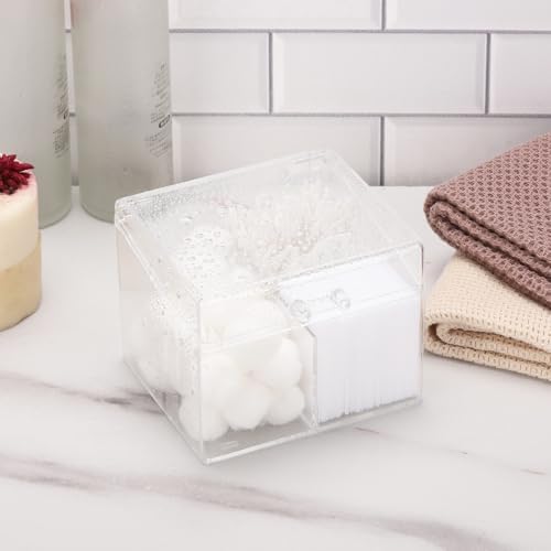 4-Grid Qtip Holder Organizer for Cotton Pads and Makeup Tools