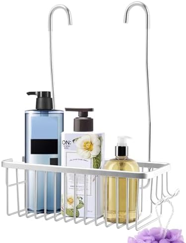 Hanging Shower Organizer with Deepened Design and Side Hooks