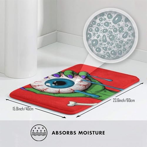 BoomDragon Abstract Zombie Eyeball Bath Rug