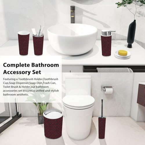 Boho Star Shape Bathroom Accessory Set 6 Piece 1