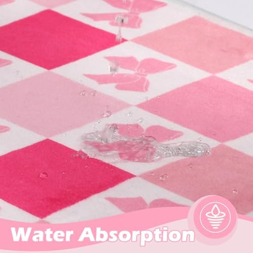 Pink Bow Bath Rug 16x48 Cozy Decor Rug