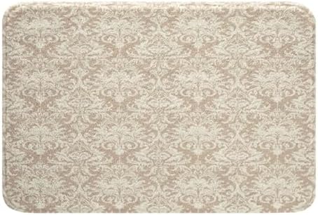 Feelyou 16x24 Inch Jacquard Bath Mat Brown