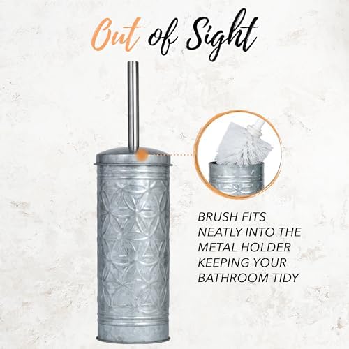 Autumn Alley Rustic Toilet Brush Set with Holder