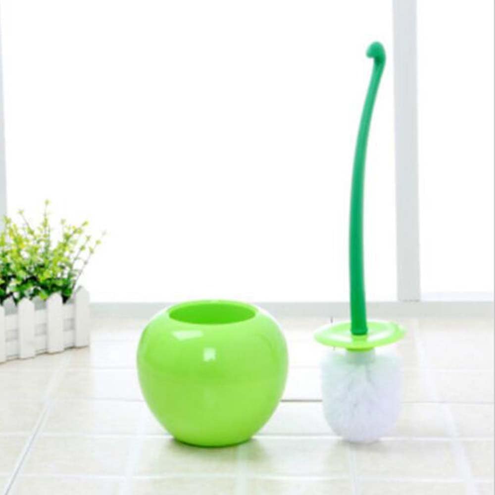 Tvoip Cherry Toilet Brush with Holder Set