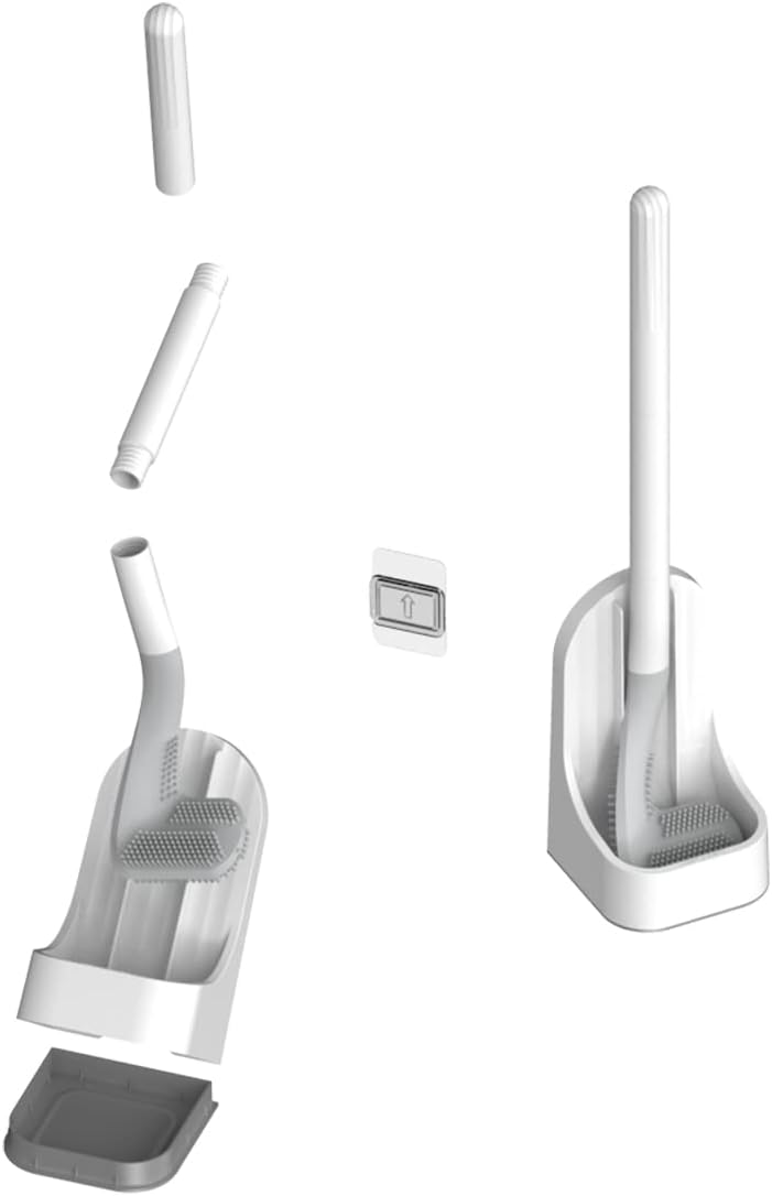 CYANLUX Long Handle Toilet Brush with Holder