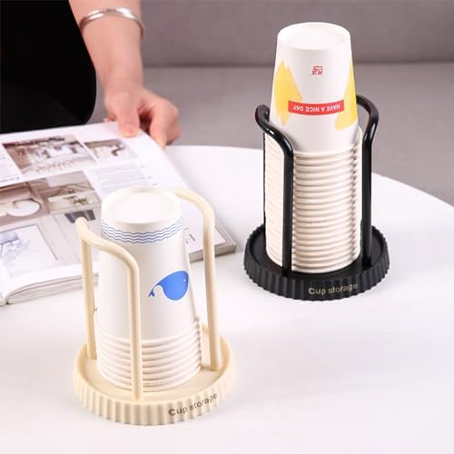 TNNOKL Paper Cup Dispenser with Holder for Kitchen and Bathroom