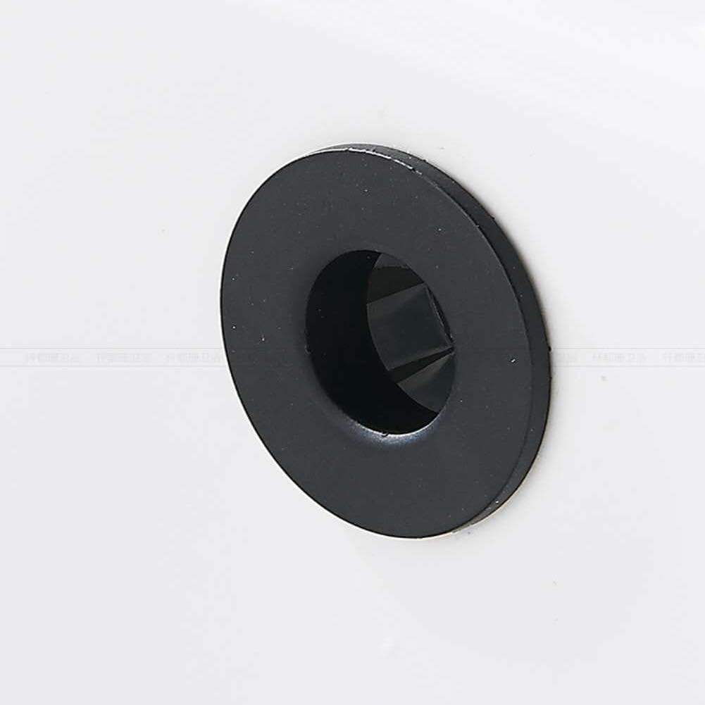 WIRFFND Sink Basin Trim Overflow Cover Brass Insert 2 PCS Matte Black