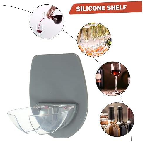 Cabilock Wall Cup Holder for Bathroom Kitchen Grey
