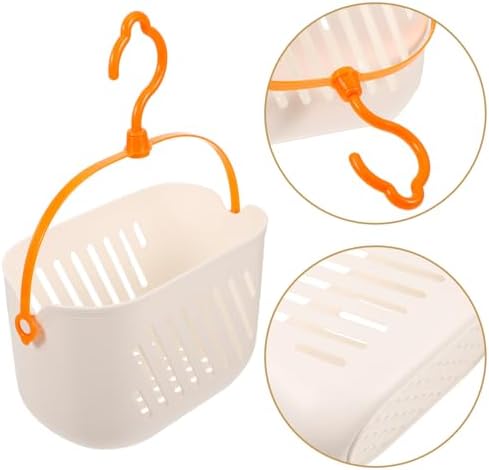 Ciieeo Hanging Shower Basket with Hooks and Drainage
