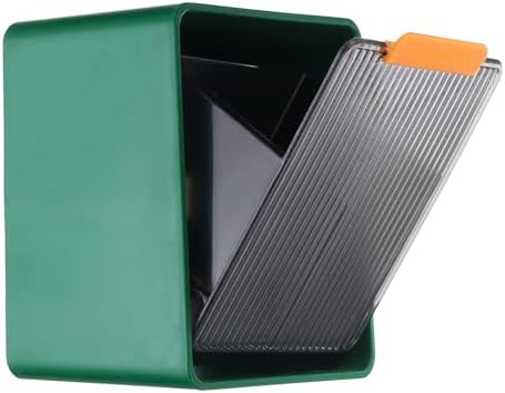 Uxcell Cotton Ball Holder Canister with 2 Compartments Wall Mounted No Drill