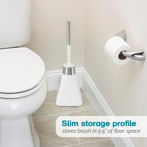 Polder Avant Toilet Brush Caddy with Twist-Remove Head