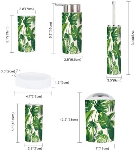 TRANQDEHOM 6 Piece Bathroom Accessory Set 1