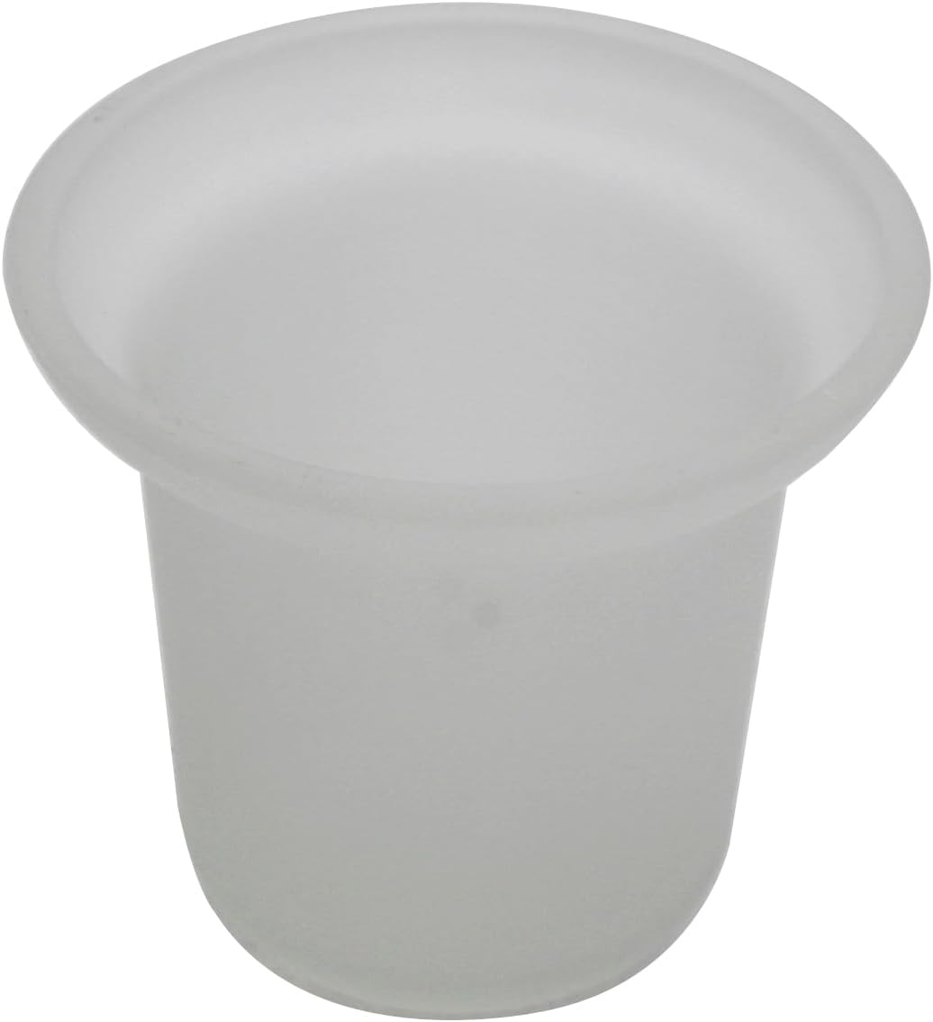 XVL Toilet Brush with Holder Frosted Glass Stainless Steel