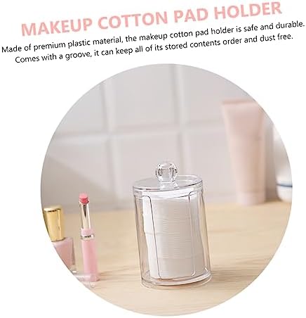 Cotton Pad Holder Container Elegant Bathroom Storage Stand