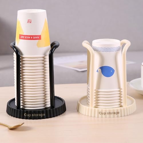 TNNOKL Paper Cup Dispenser with Holder for Kitchen and Bathroom