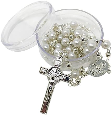 Arcangeles Mexicanos Baptism Candle Set with Wooden Box and Towel