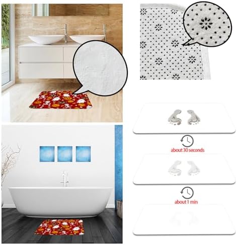 Cute Halloween Bath Mat 16x24 Inch 1