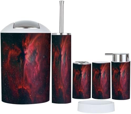 TRANQDEHOM 6 Piece Boho Bathroom Accessories Set