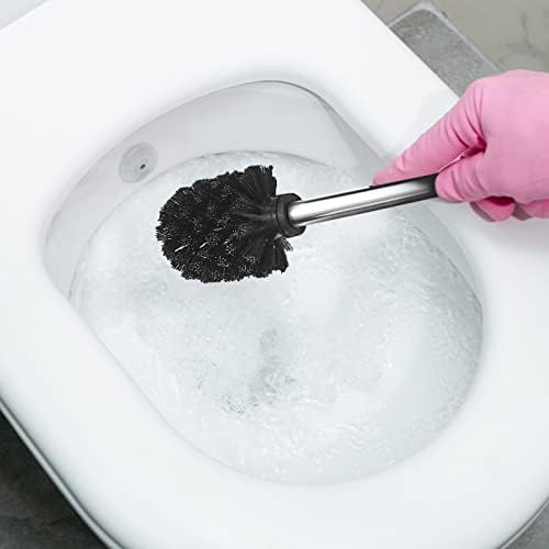 TINYROW Toilet Brush with Holder and Lid 1