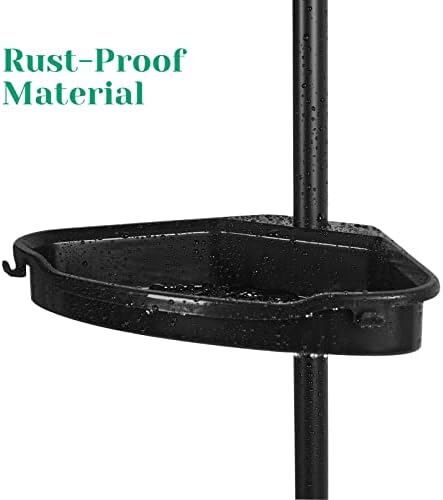 SunnyFurn Corner Shower Caddy with 4 Tiers