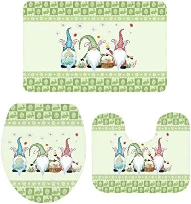 YESOF66 3 Piece Bathroom Rug Set with Non-Slip Anti-Slip Design 1
