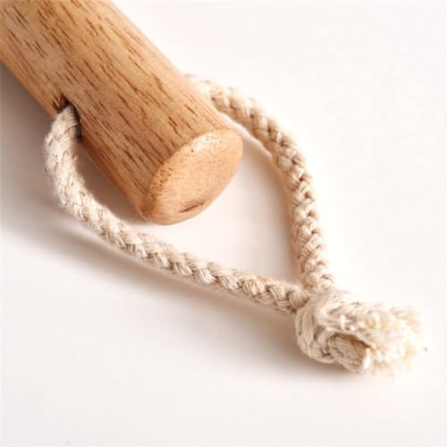 Qiny Toilet Brush 2 Pack Natural Coconut Fiber Beech Wood Handle