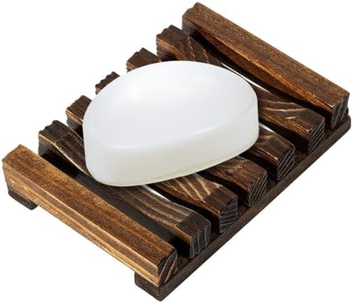 Wooden Soap Dish - 1pcs Natural Pine Wood Holder