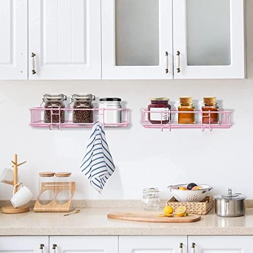 TONLEA 2-Pack Shower Caddy with Hooks Pink 1