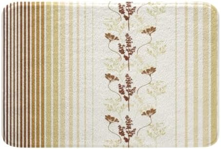 Jejeloiu Vintage Floral Bath Rug 16x24 Inch
