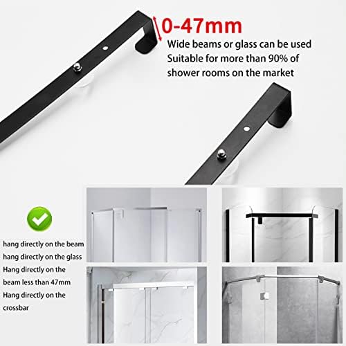 Abizarch Shower Caddy with Hooks and Suction Cups