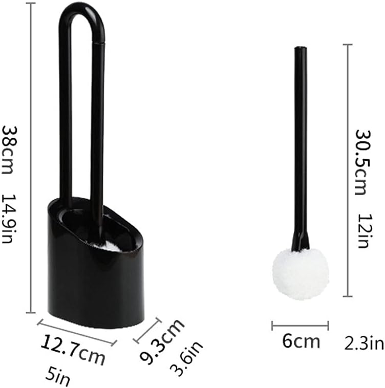 Magnetic Toilet Brush Holder with Soft Hair and Base