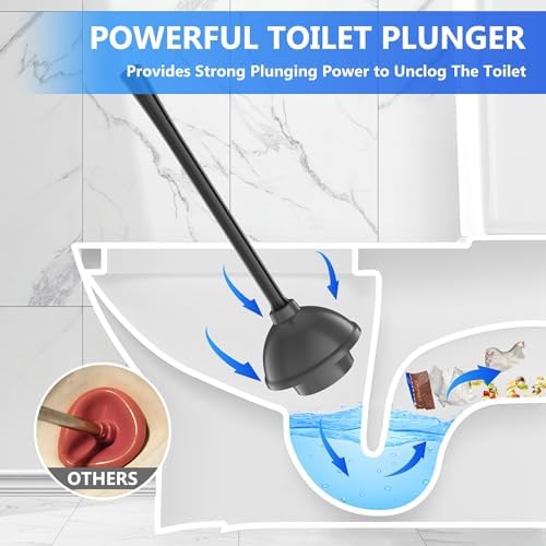 LOVLOY 2-in-1 Toilet Plunger and Brush Set